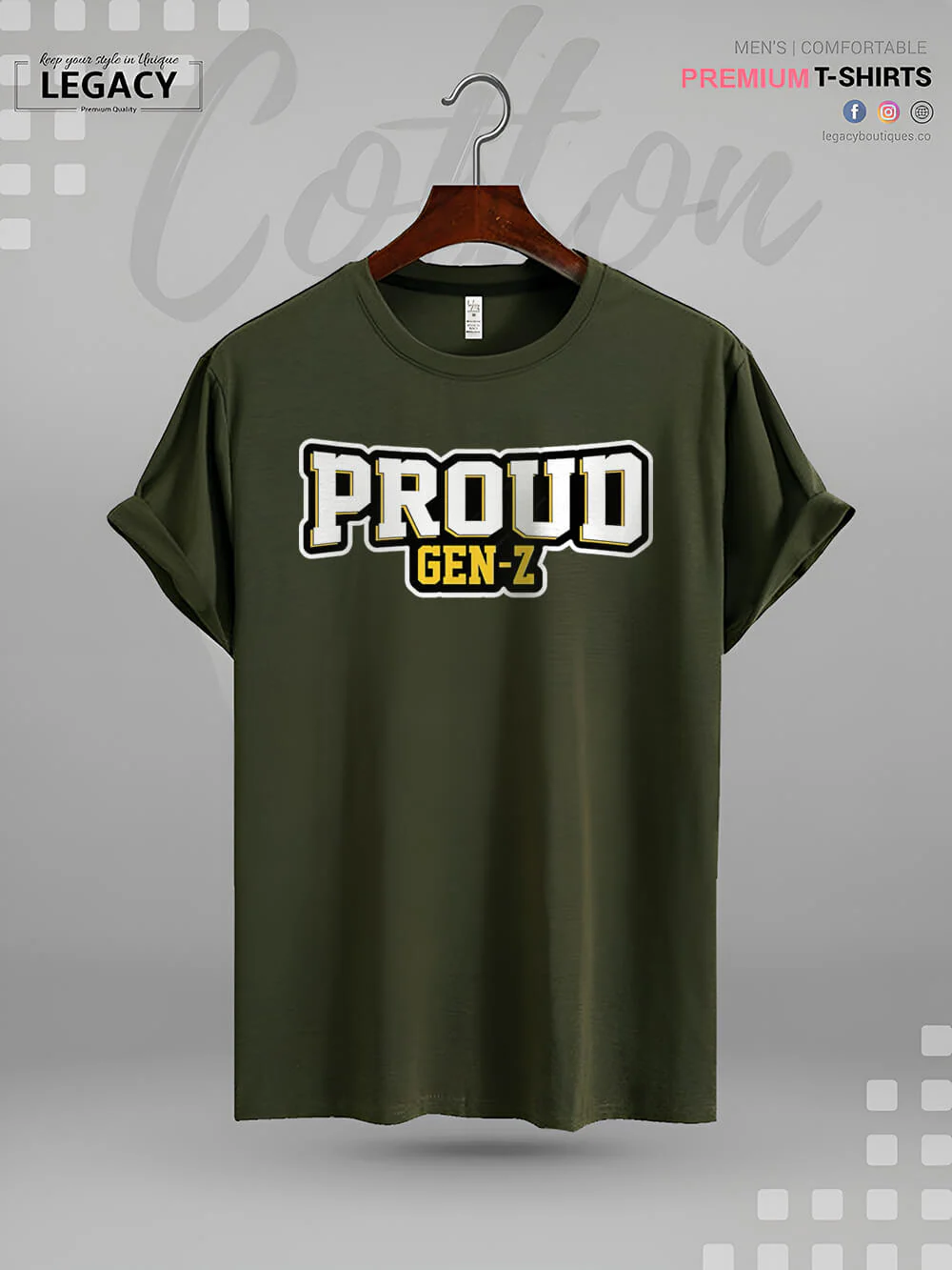 Proud To Be Gen Z Print Men's Great Quality T-Shirt In Lowest Price - Image 5