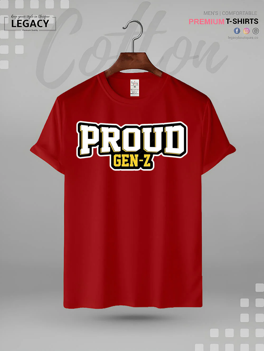 Proud To Be Gen Z Print Men's Great Quality T-Shirt In Lowest Price - Image 6