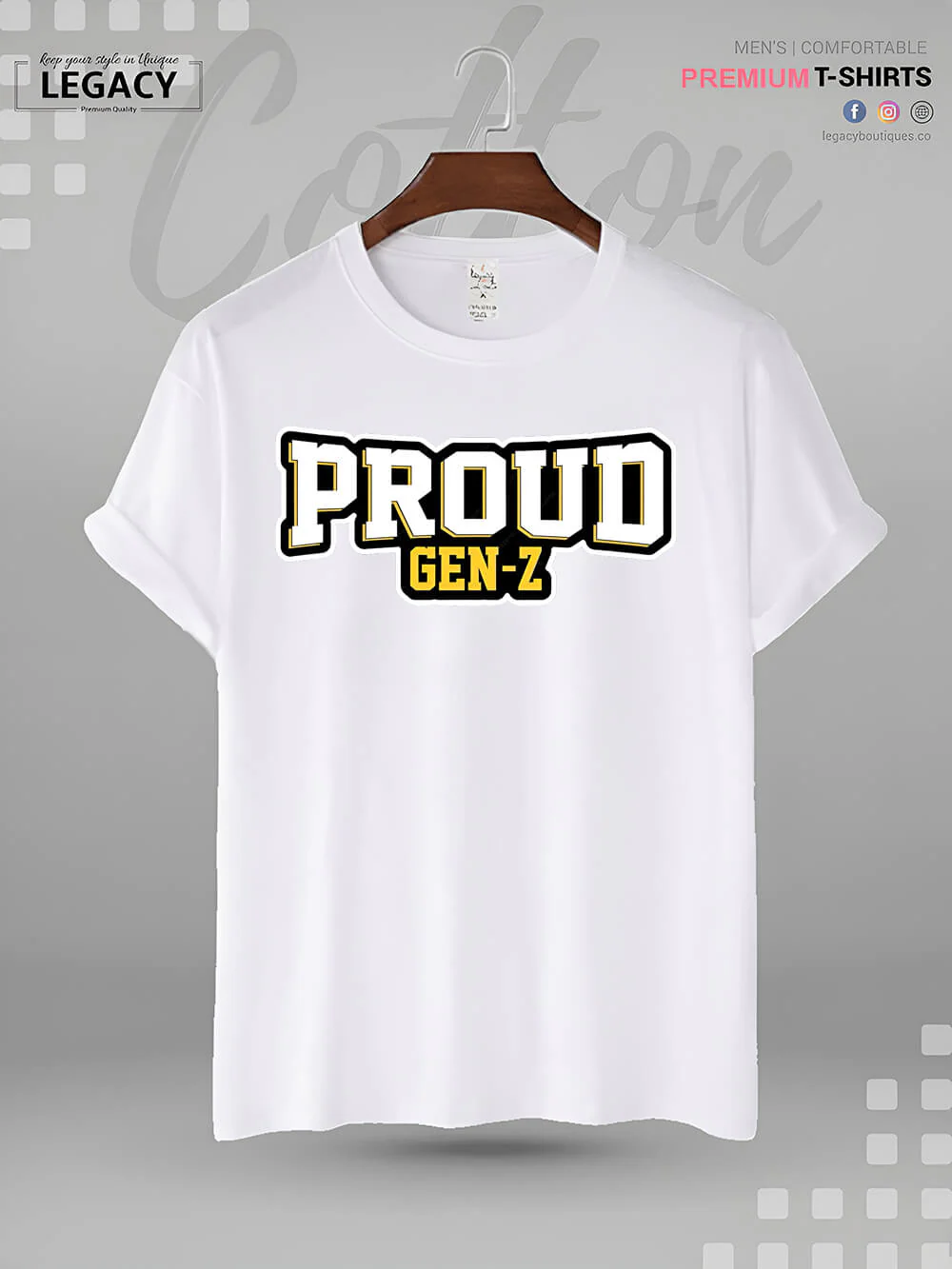 Proud To Be Gen Z Print Men's Great Quality T-Shirt In Lowest Price - Image 7