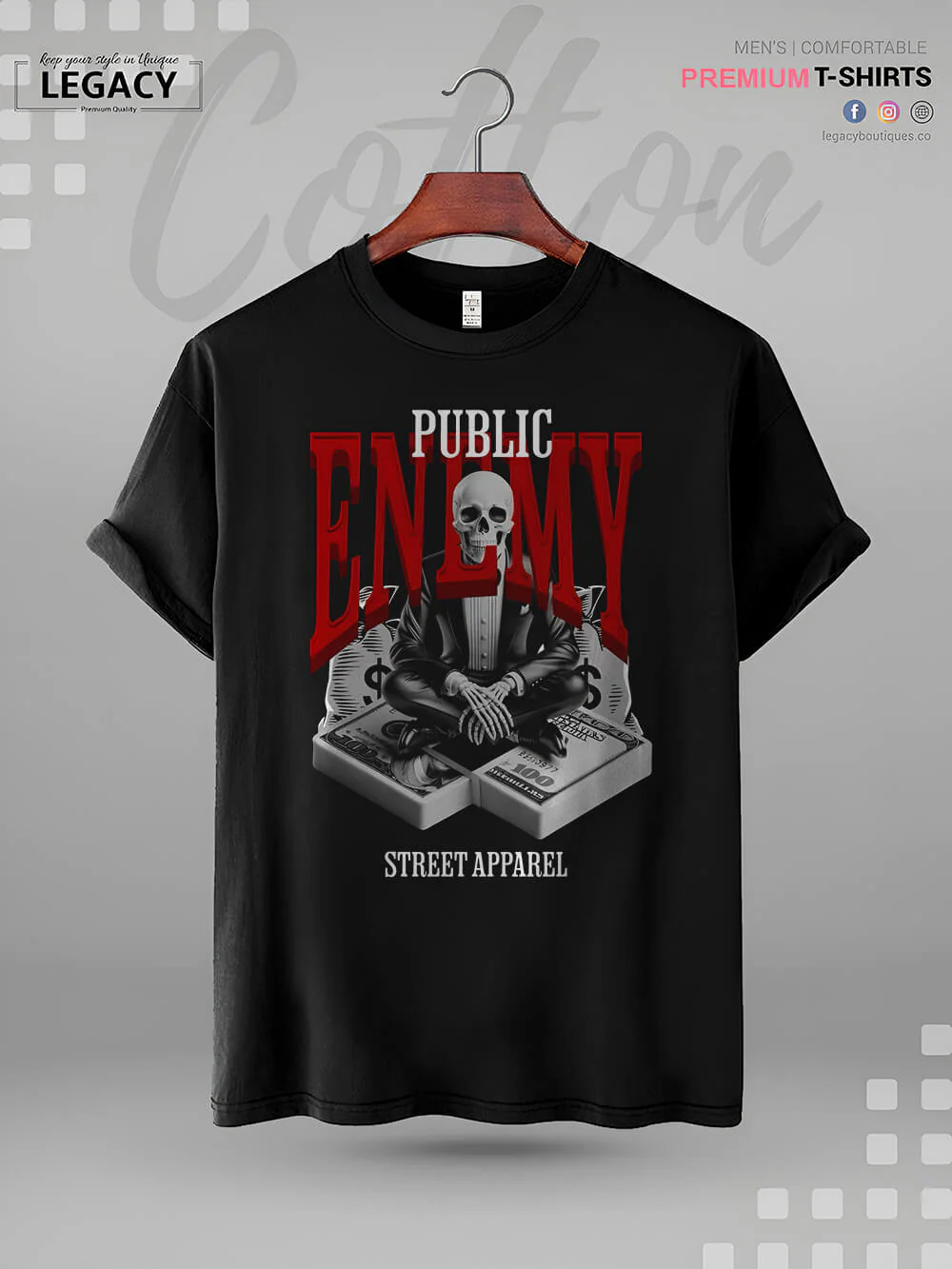 Public Enemy Street Apparel High Quality In Cheapest Price Men's T-Shirt