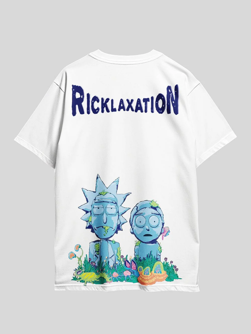 Rick And Morty RICKLAXATION Graphic Printed Drop Shoulder T-shirt Legacy Boutiques Dhaka - Image 2