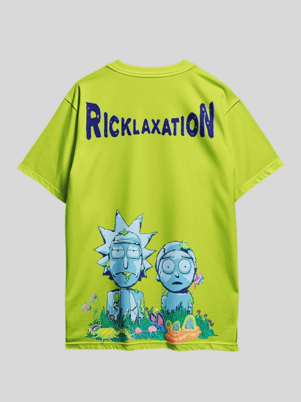 Rick And Morty RICKLAXATION Graphic Printed Drop Shoulder T-shirt Legacy Boutiques Dhaka - Image 3