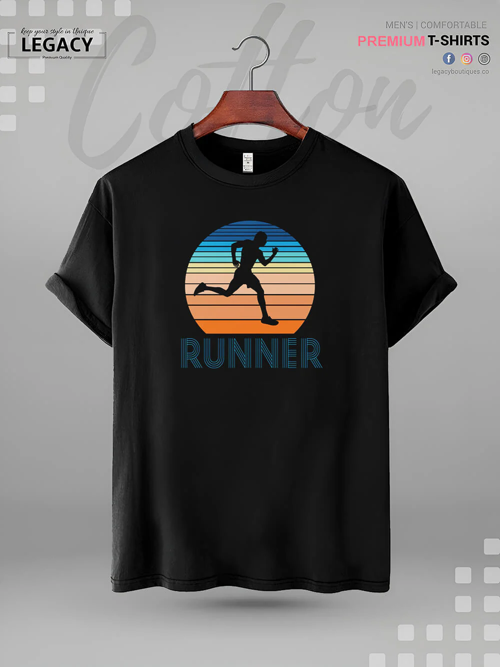 Runner Print Good Quality Mens XXXL Tshirt In Lowest Price Only In BD - Image 2