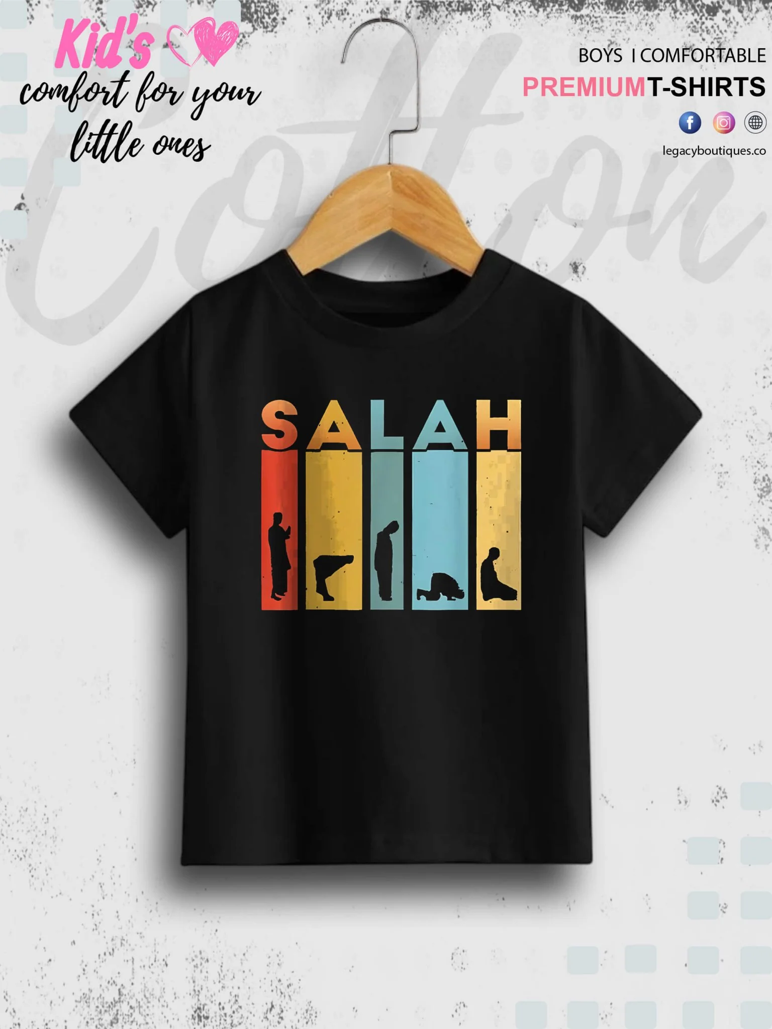 Salah Printed 1 To 11 Years Kids High Quality T-Shirt In Lowest Price Only In BD - Image 2