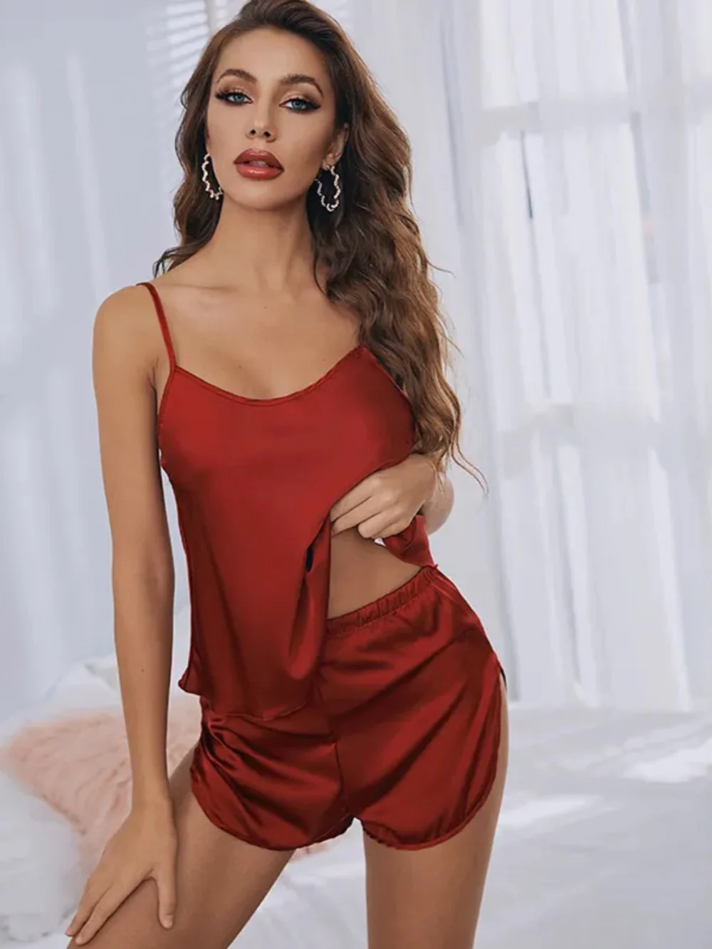 Saxy Women Camisole & Shorts Two Pies Set
