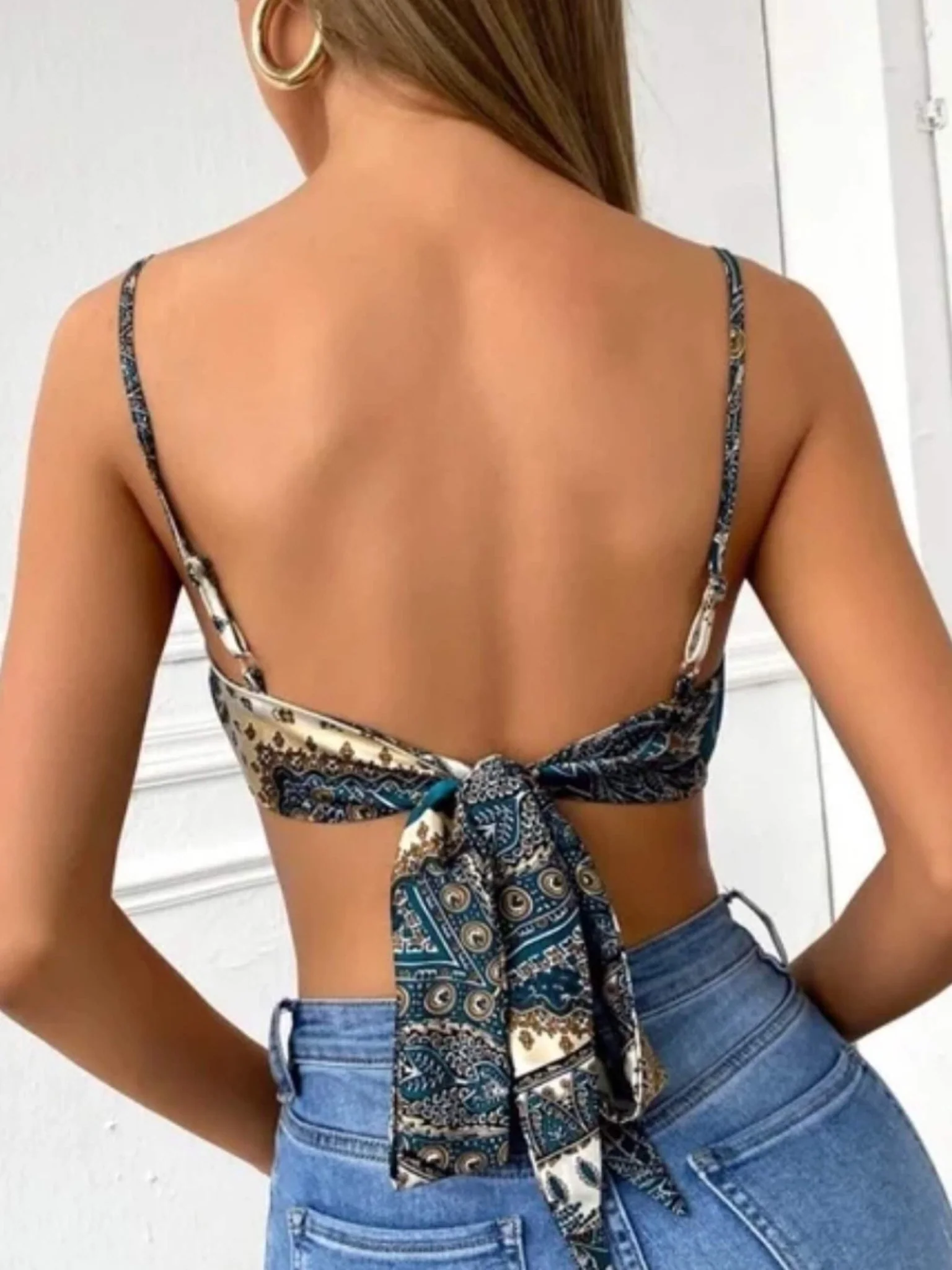 Sexy Crop Top Aesthetic Design Printed - Image 3