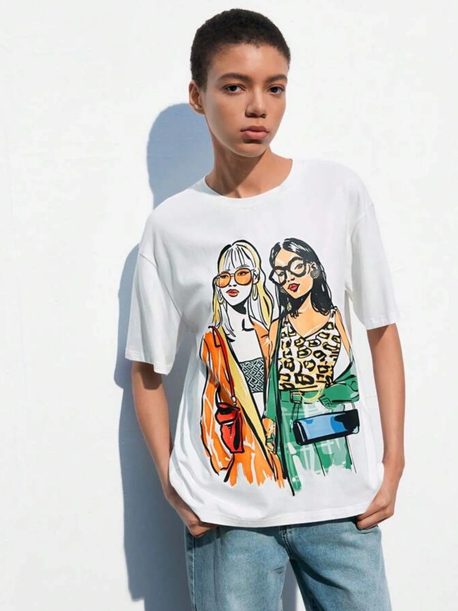 Short sleeve premium tshirt Trendy Chic Printed - Image 2