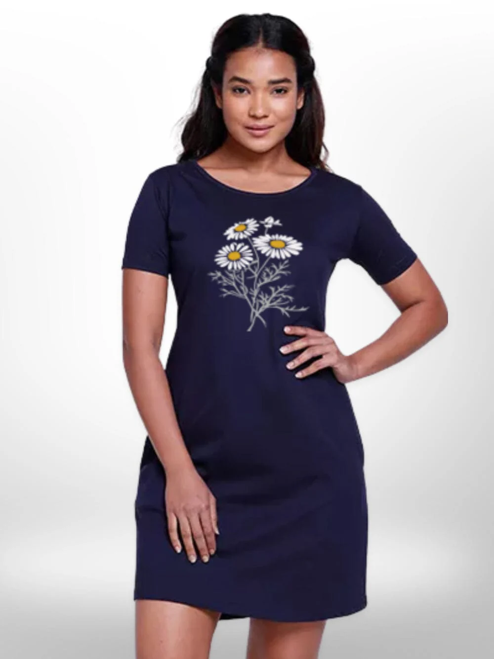 Short Sleeve Summer Long T-shirt For Women's