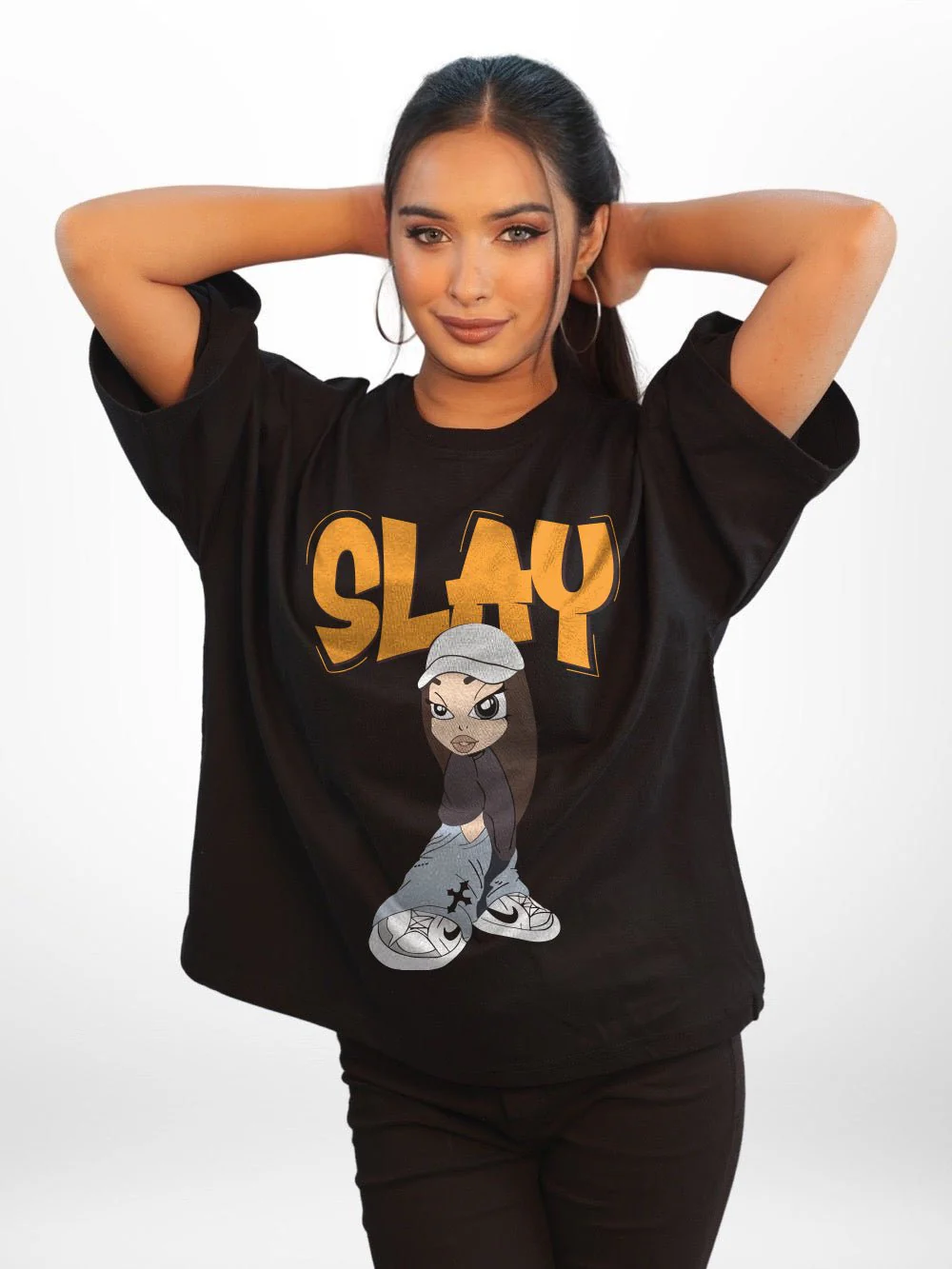 SLAY Printed Womens Drop Shoulder T-shirt Legacy Boutiques Bangladesh - Image 2