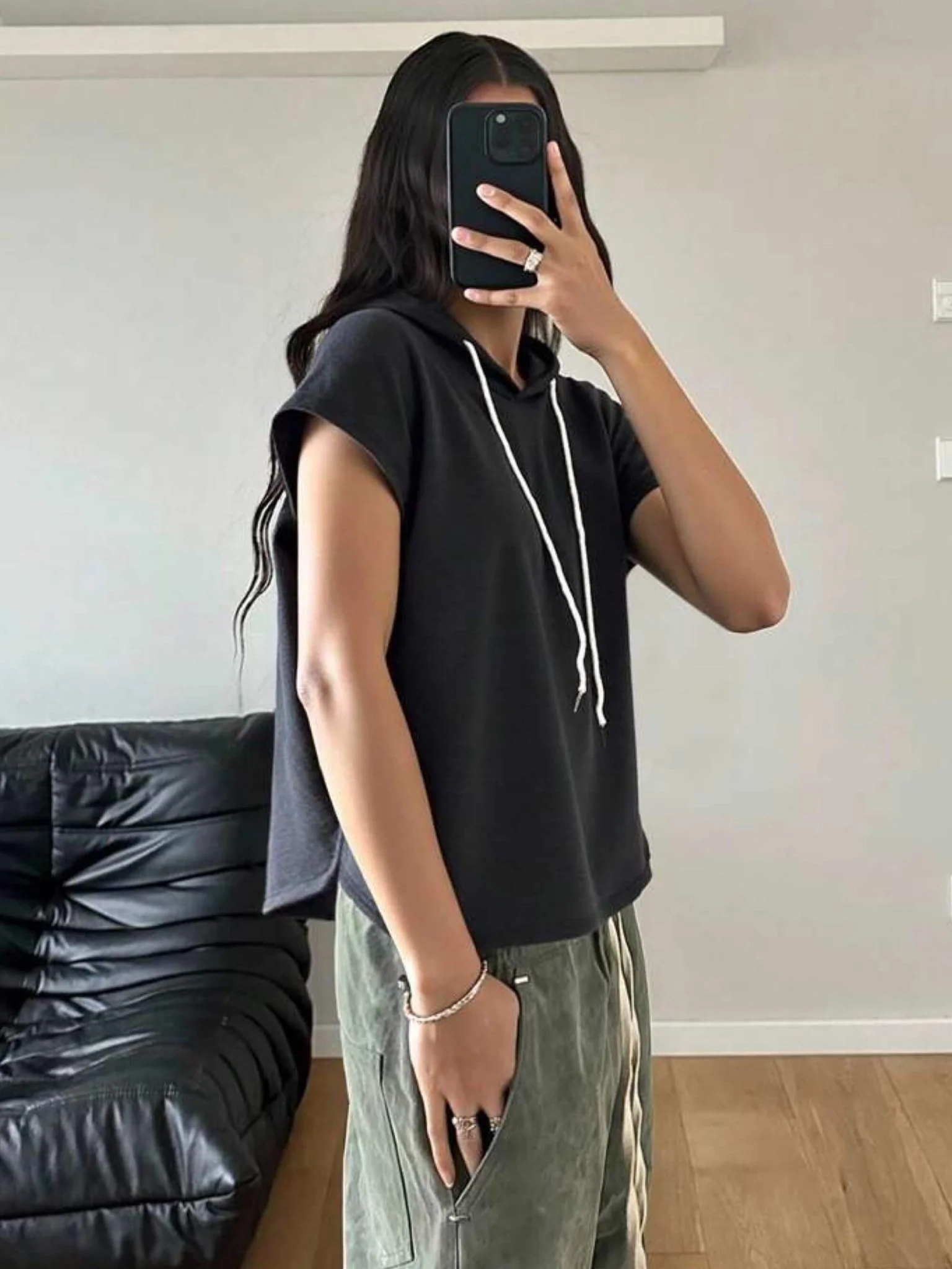 Sleeveless Hoodie Top best price BD - Image 2