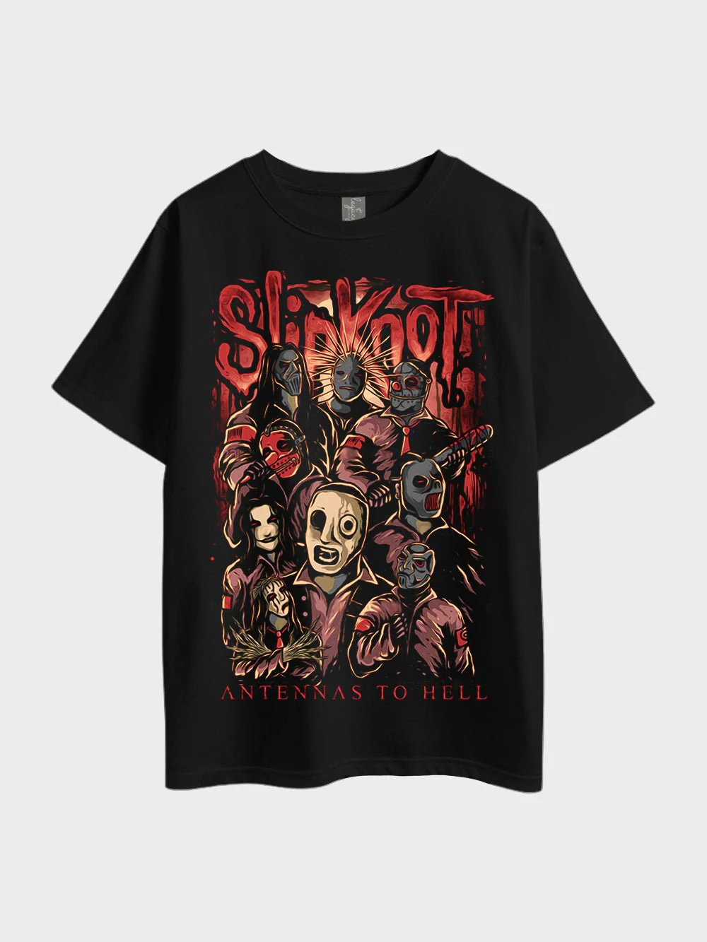 Slipknot Antennas To Hell Metalcore Oversized Mens T-shirt Legacy Boutiques BD