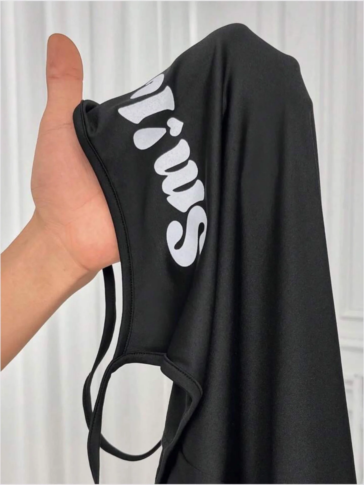 Smile Printed Black Nighty Dress price in dhaka - Image 4