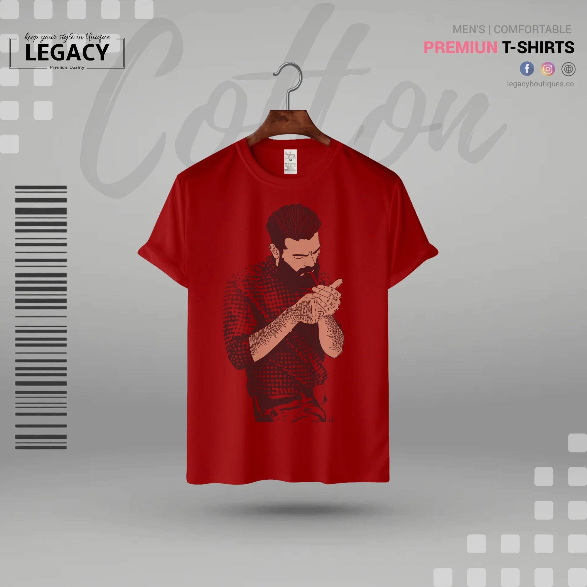 Smoke Print Premium Designer Edition T Shirt - Image 4