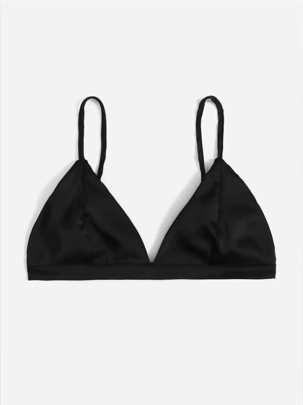 Solid Backless Satin bra - Image 5