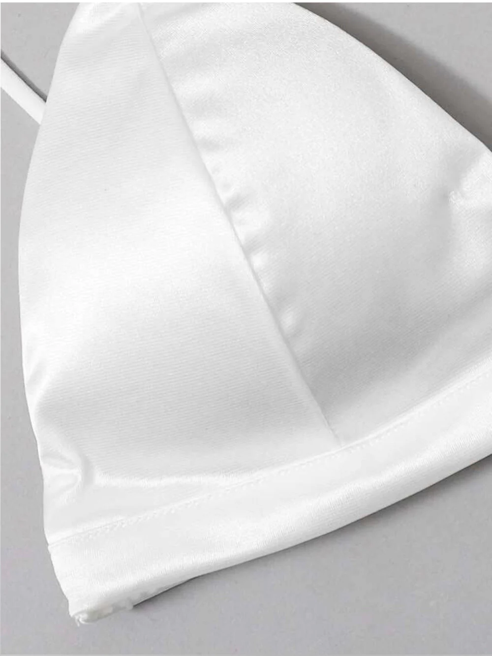Solid Backless Satin Pads bra - Image 5