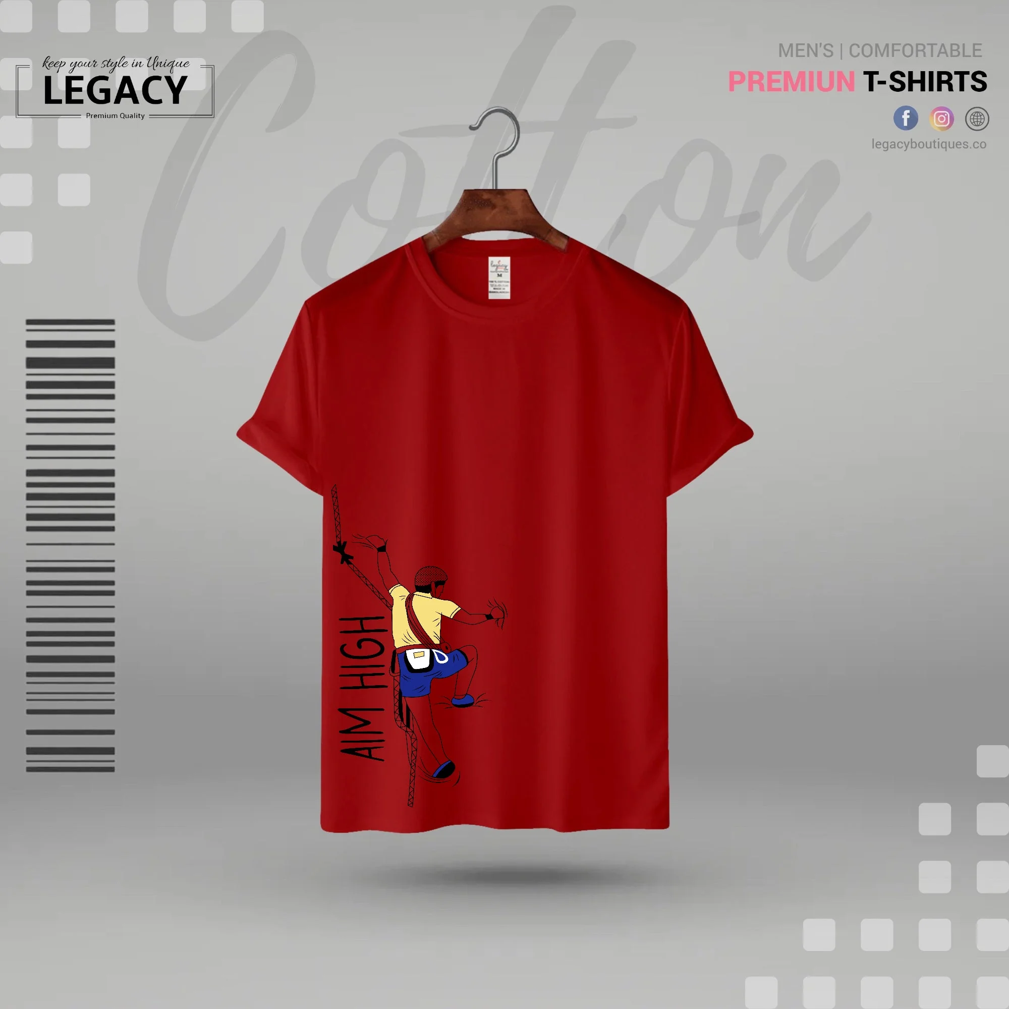 Sort Sleeve Mens Premium Designer Edition T Shirt - Image 5