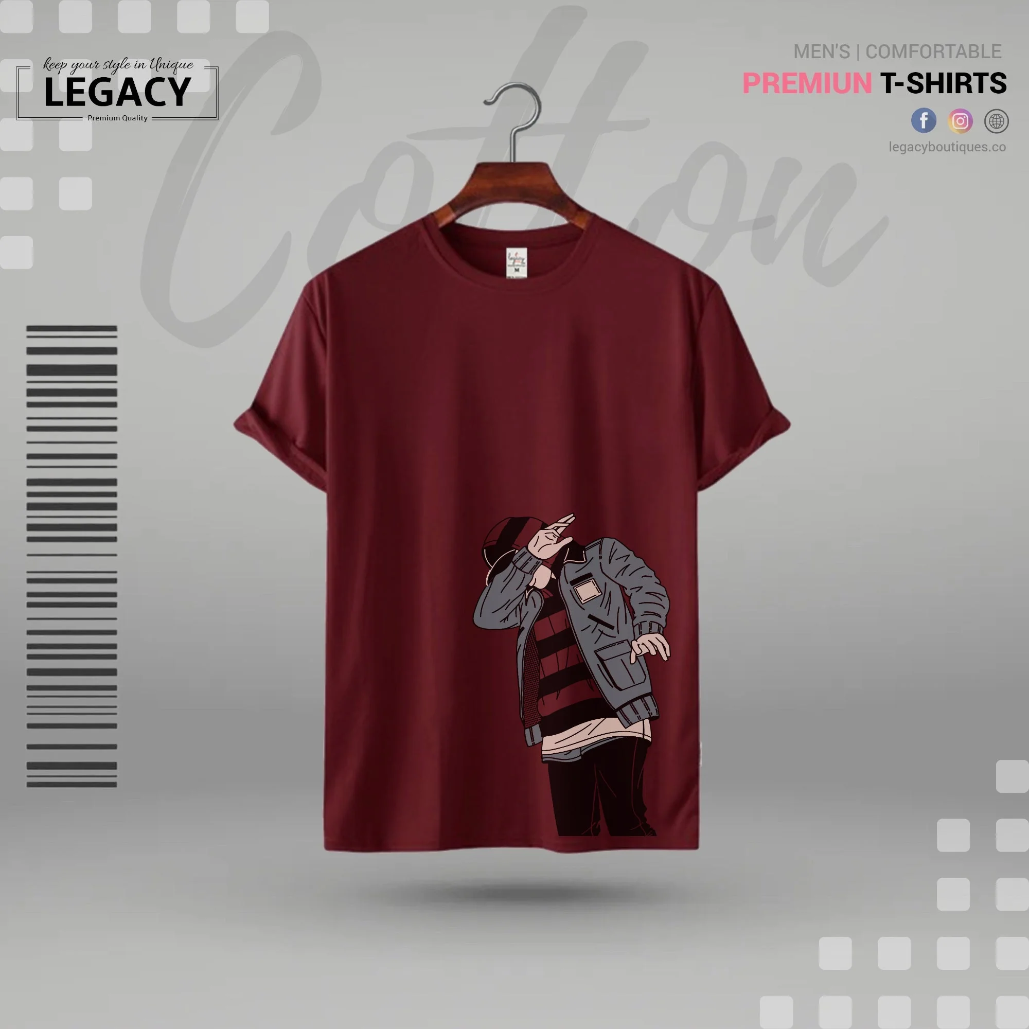 Sort Sleeve Men's Premium Designer Edition T Shirt - Image 7