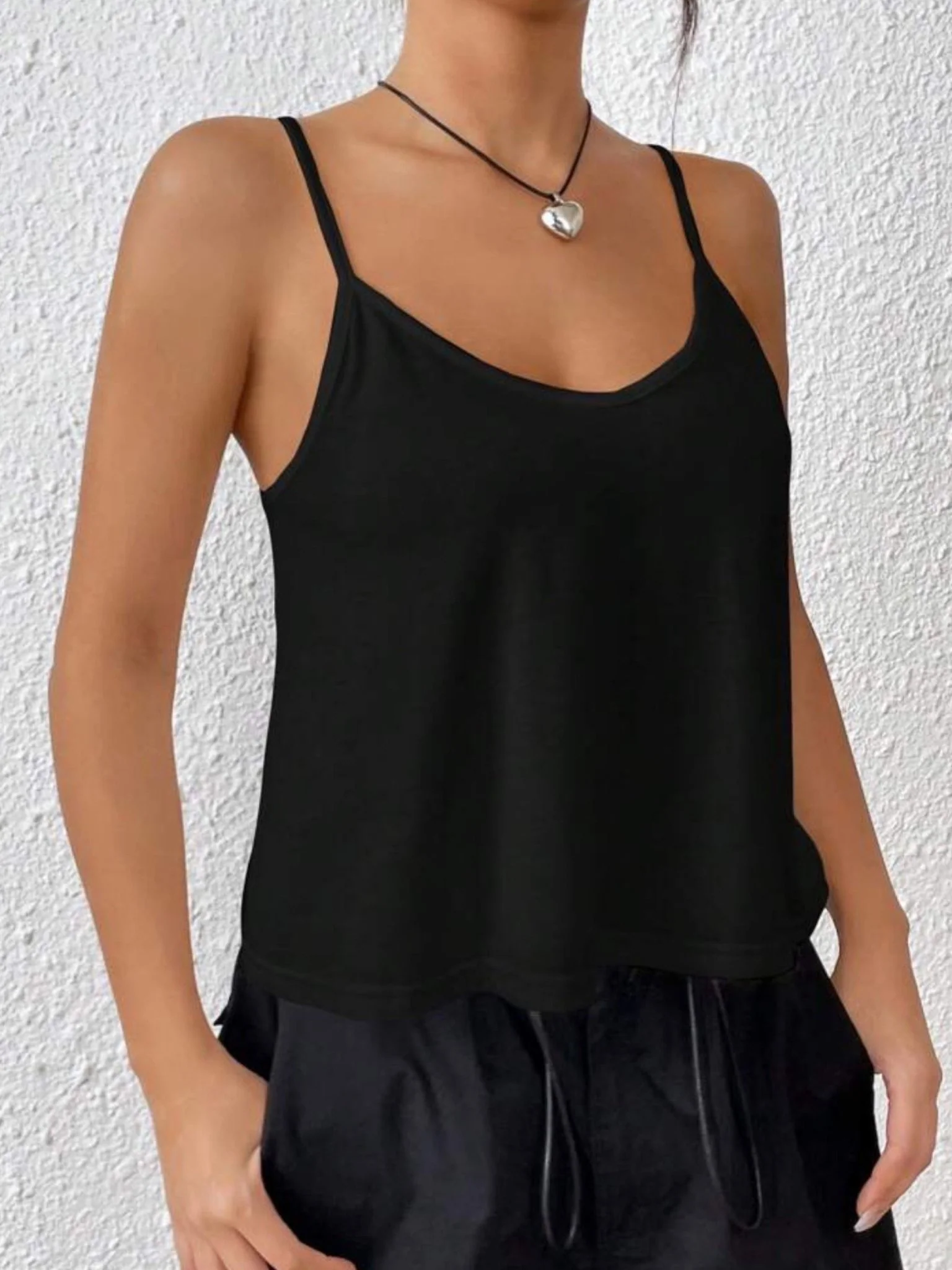 Spaghetti strap tank top summer wear best price - Image 2