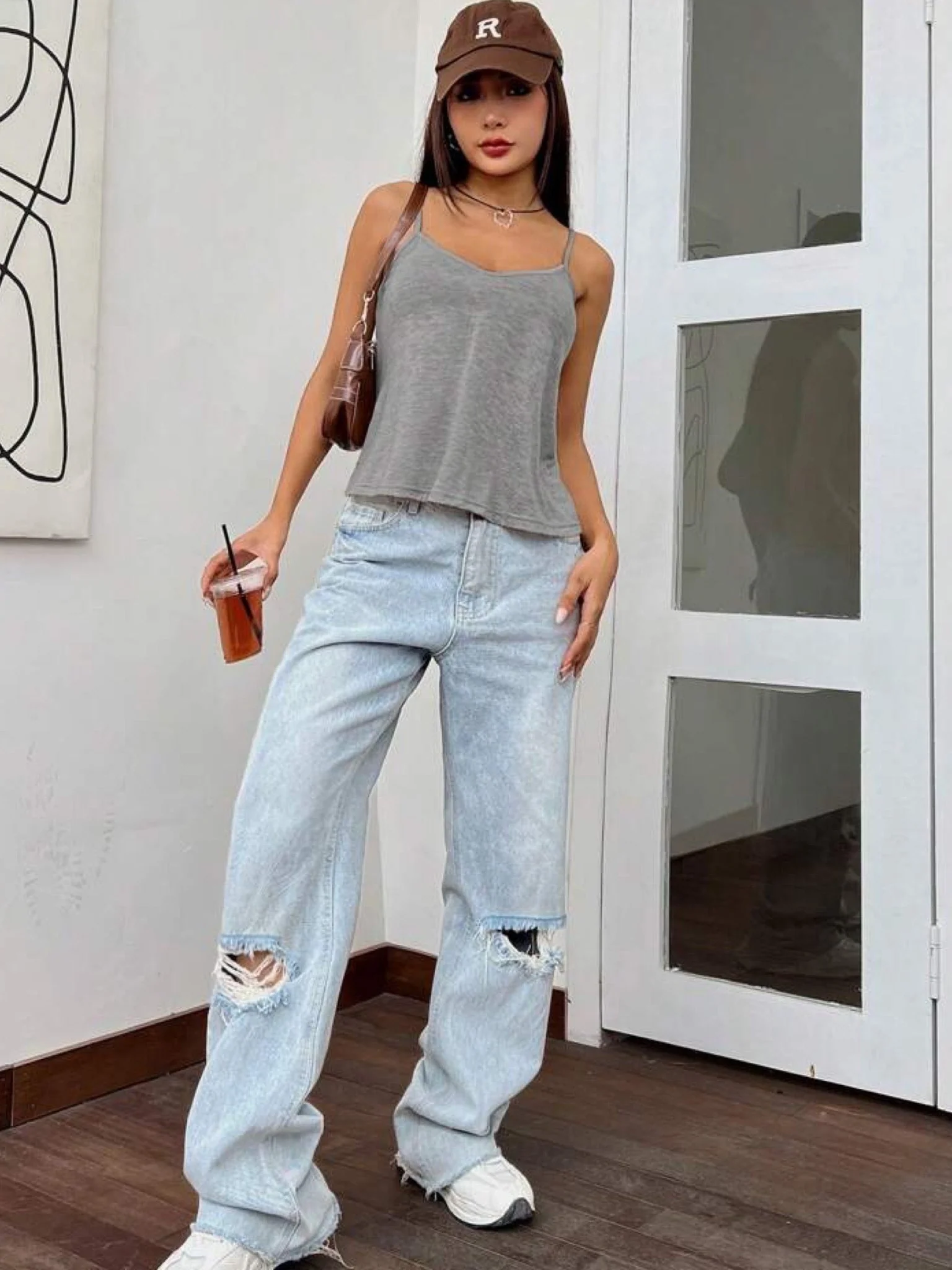 Spaghetti strap tank top summer wear best price - Image 6
