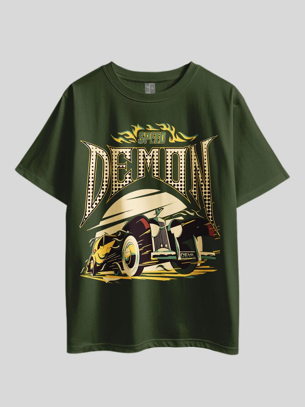 SPEED DEMON CAR Graphic Printed Drop Shoulder T-shirt Legacy Boutiques Bangladesh - Image 2