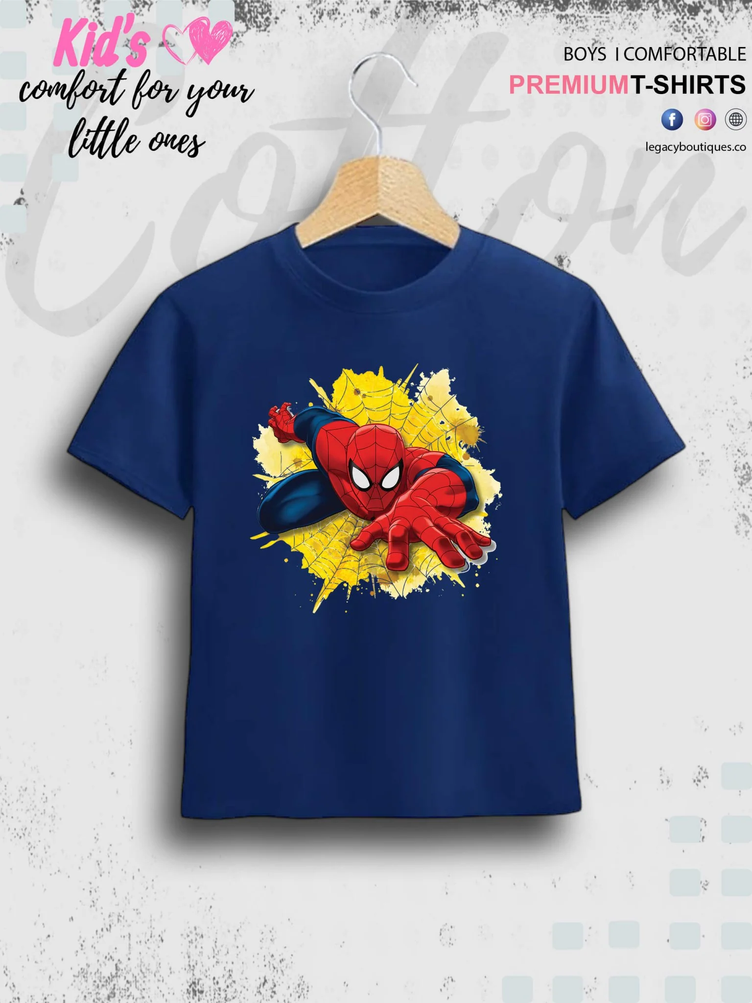 SpiderMan Printed Kids Boys Cotton Casual T-Shirt In Low Price Only In Dhaka - Image 2