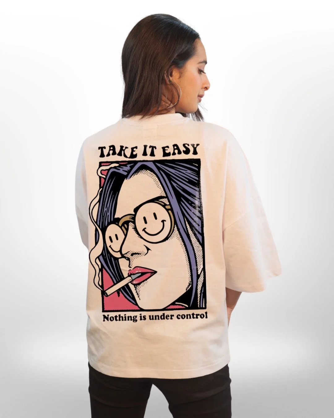 Stay Funky Women Oversized T-Shirt | LEGACY BOUTIQUES - Image 4