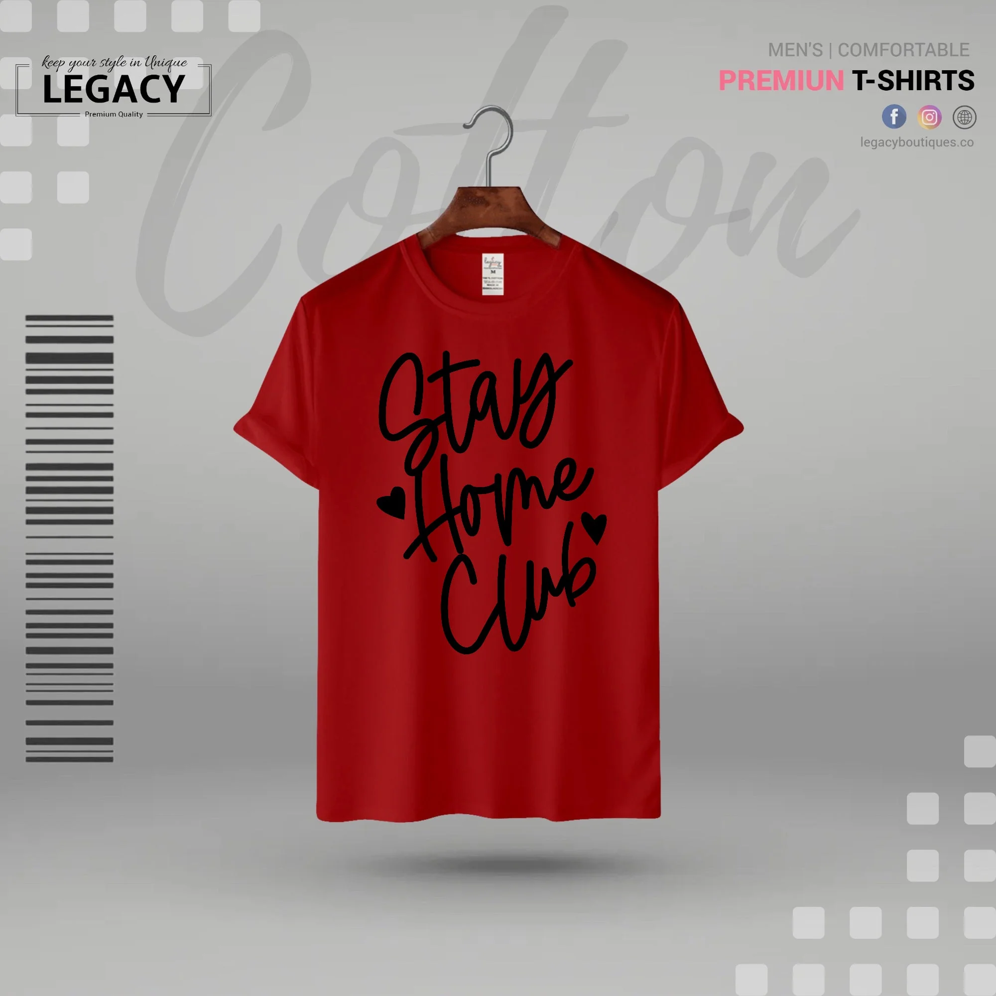 Stay home Men Premium Designer Edition T-Shirt - Image 5