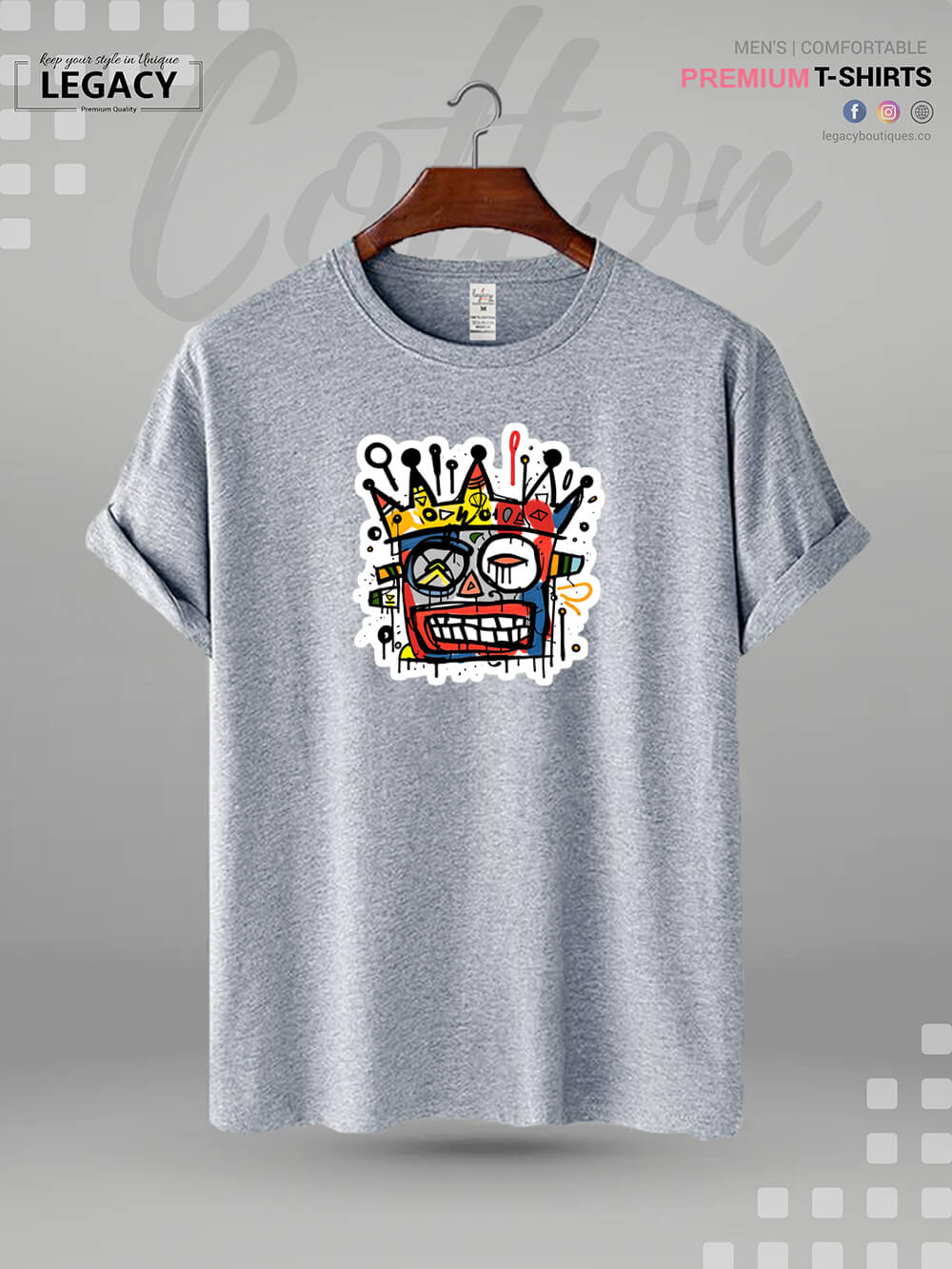 Street Art Symphony Classic High Quality Men's T-Shirt At A Resonable Price In BD - Image 2