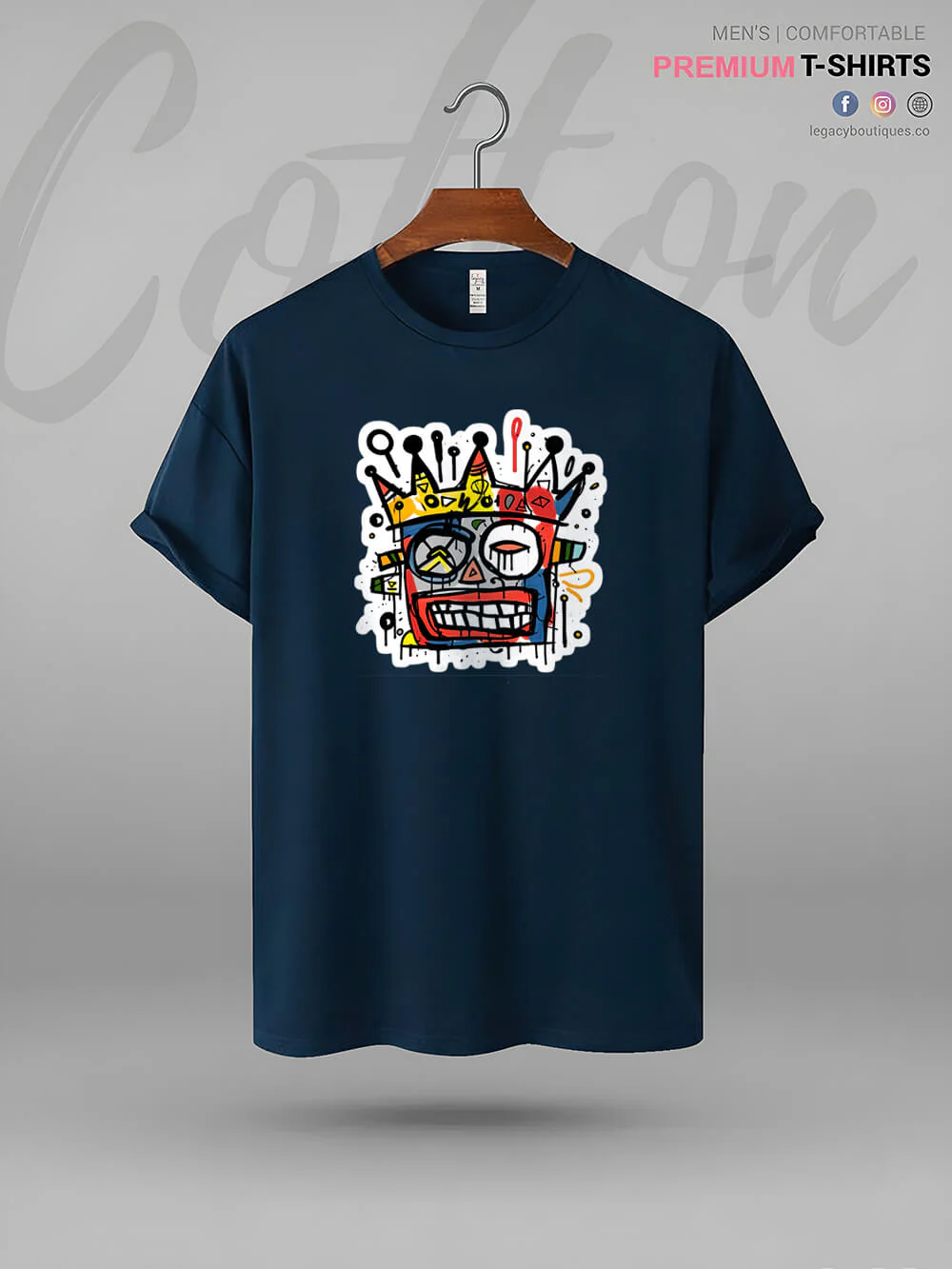 Street Art Symphony Classic High Quality Men's T-Shirt At A Resonable Price In BD - Image 4