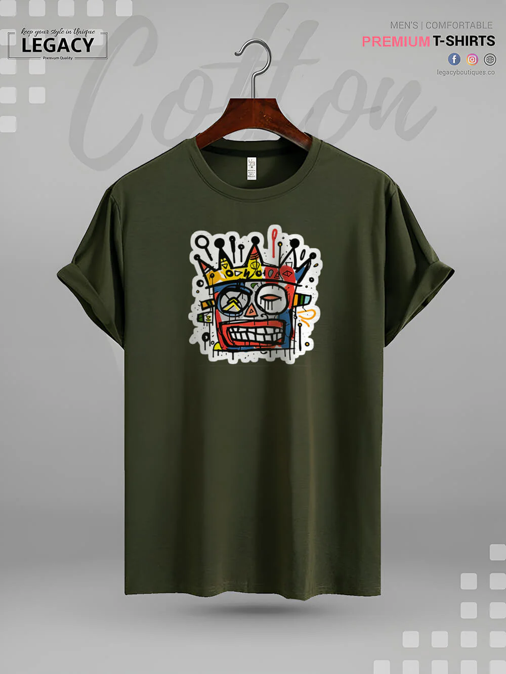 Street Art Symphony Classic High Quality Men's T-Shirt At A Resonable Price In BD - Image 5