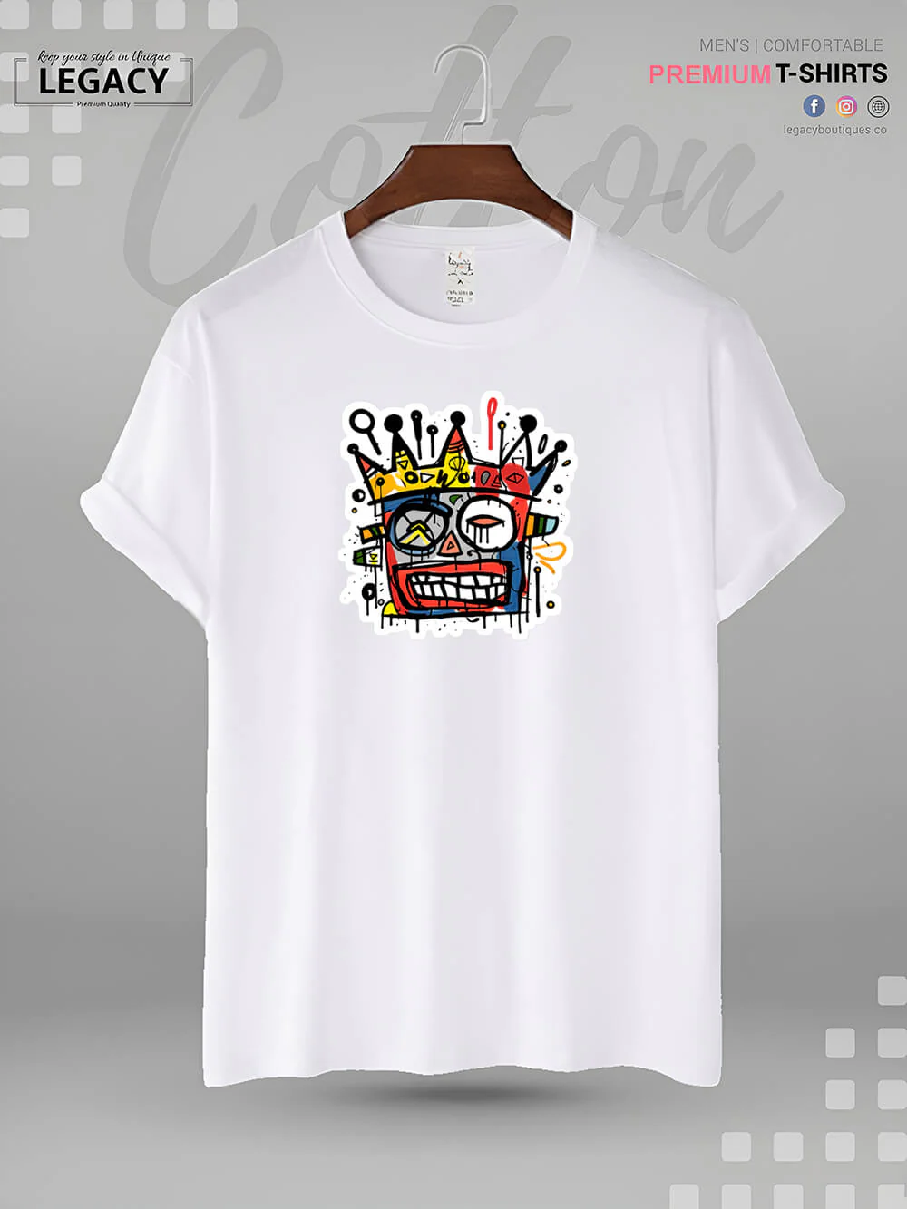 Street Art Symphony Classic High Quality Men's T-Shirt At A Resonable Price In BD - Image 6