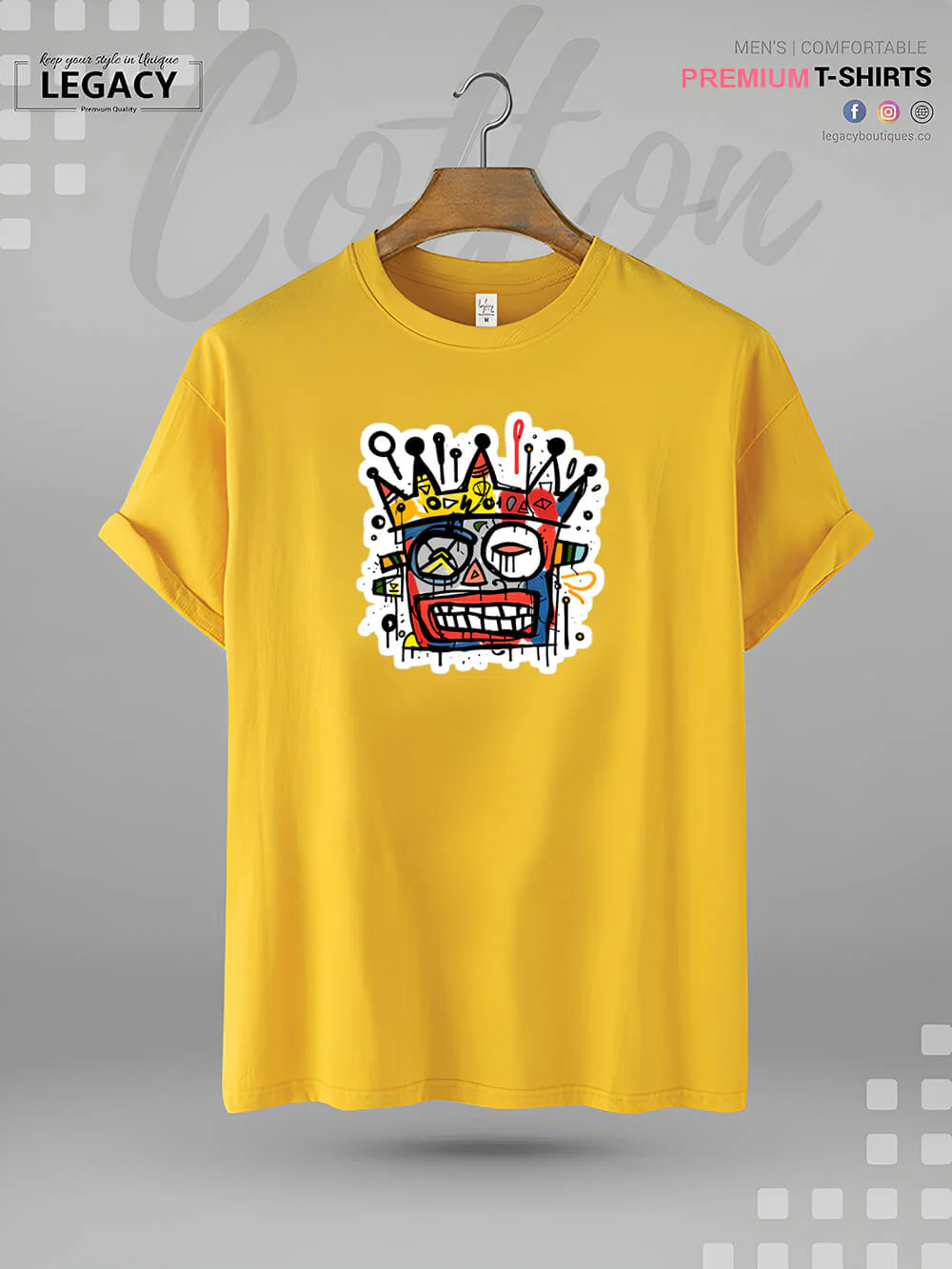Street Art Symphony Classic High Quality Men's T-Shirt At A Resonable Price In BD - Image 7