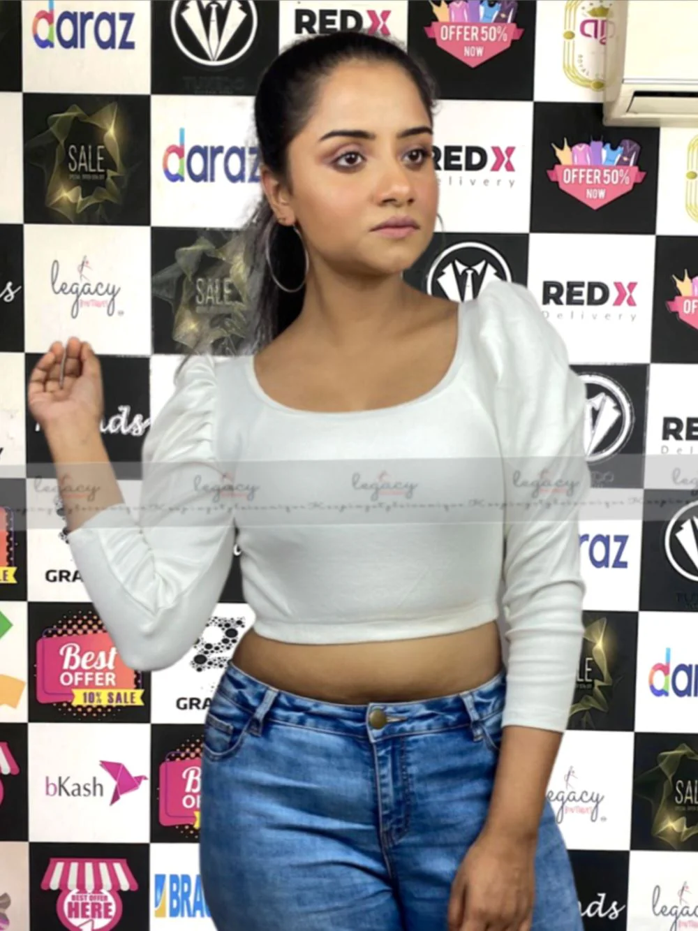 Stylish Flappy Full Sleeve Blouse - Image 6