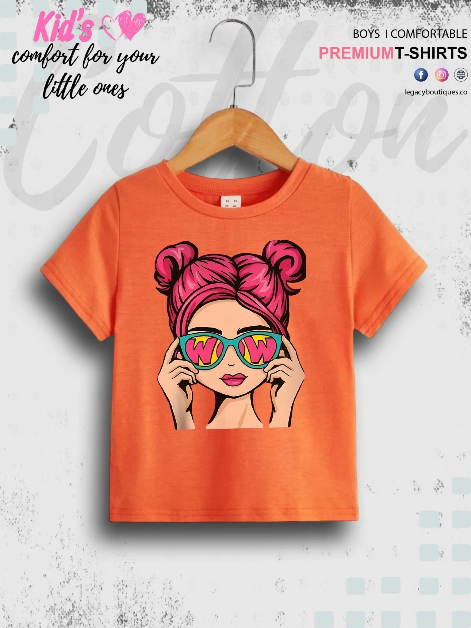 Teen Girl Cartoon Character Print Casual Short Sleeve Girls T-Shirt - Image 3