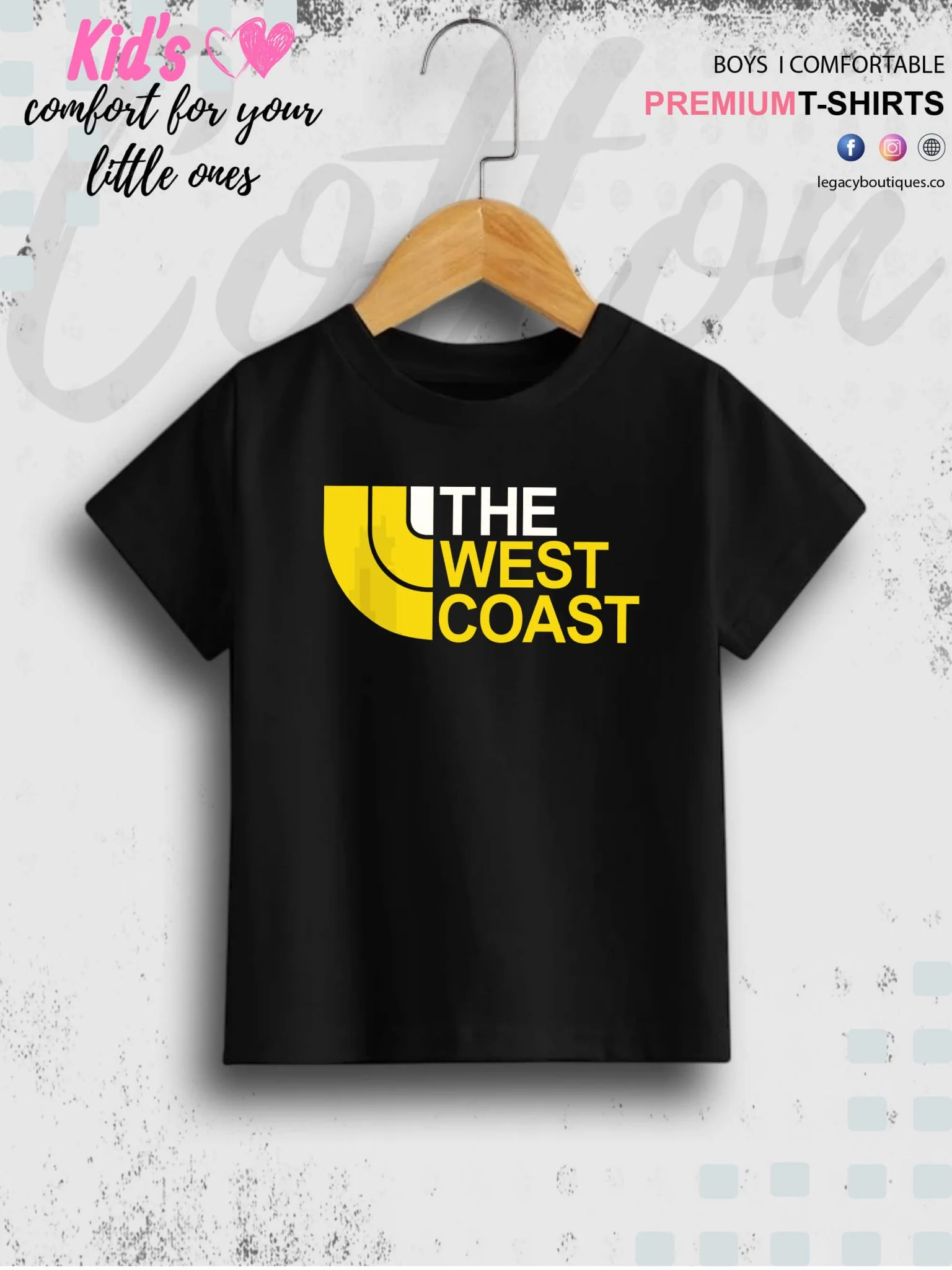 The West Coast Printed 1 To 11 Years Boys Babies Islamic T-Shirt In Cheapest Price Only In BD - Image 3