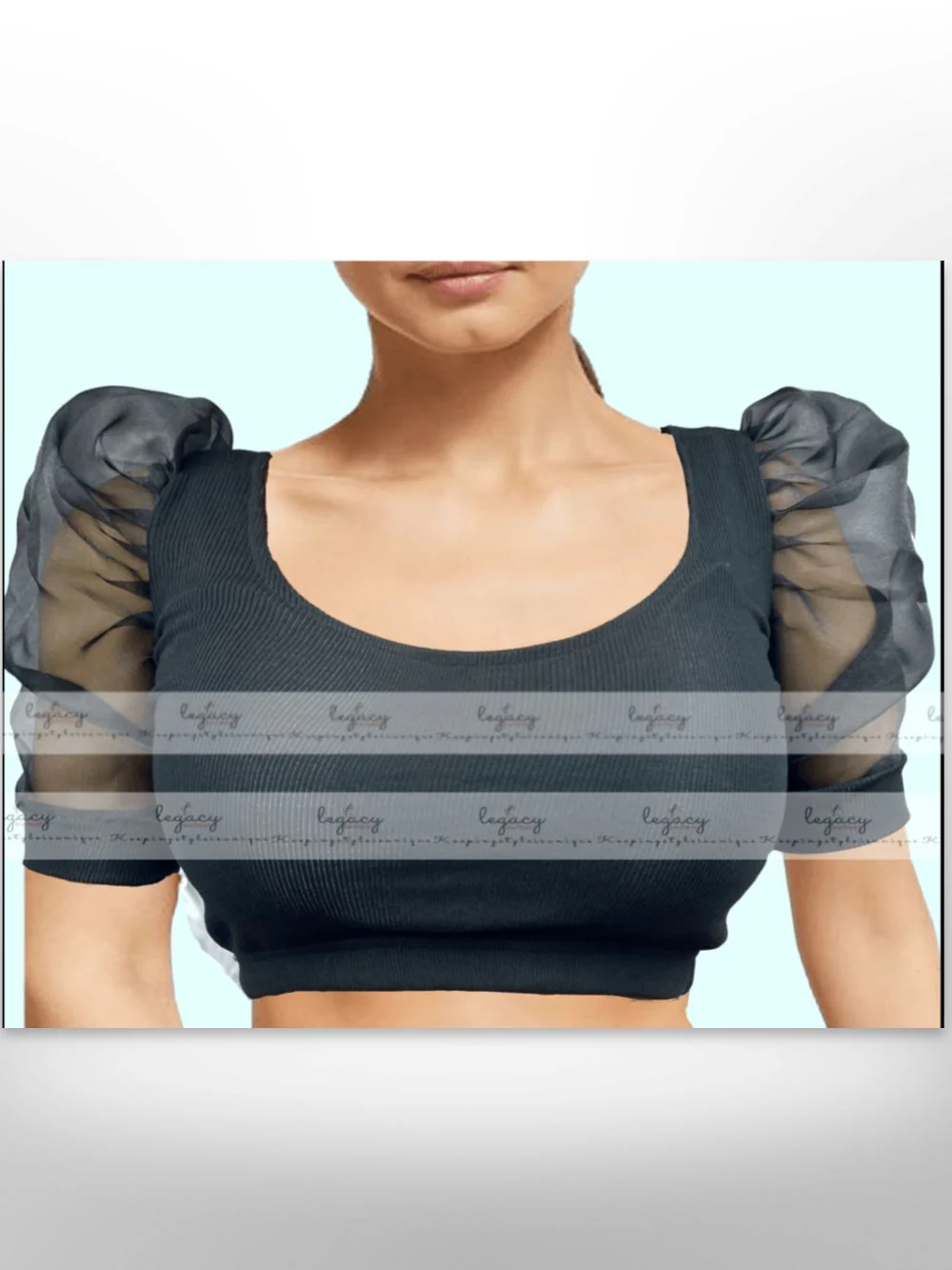Tissue Sleeve Blouse For women - Tissue Sleeve Croptop: Buy Online at Best Prices in Bangladesh - Image 3