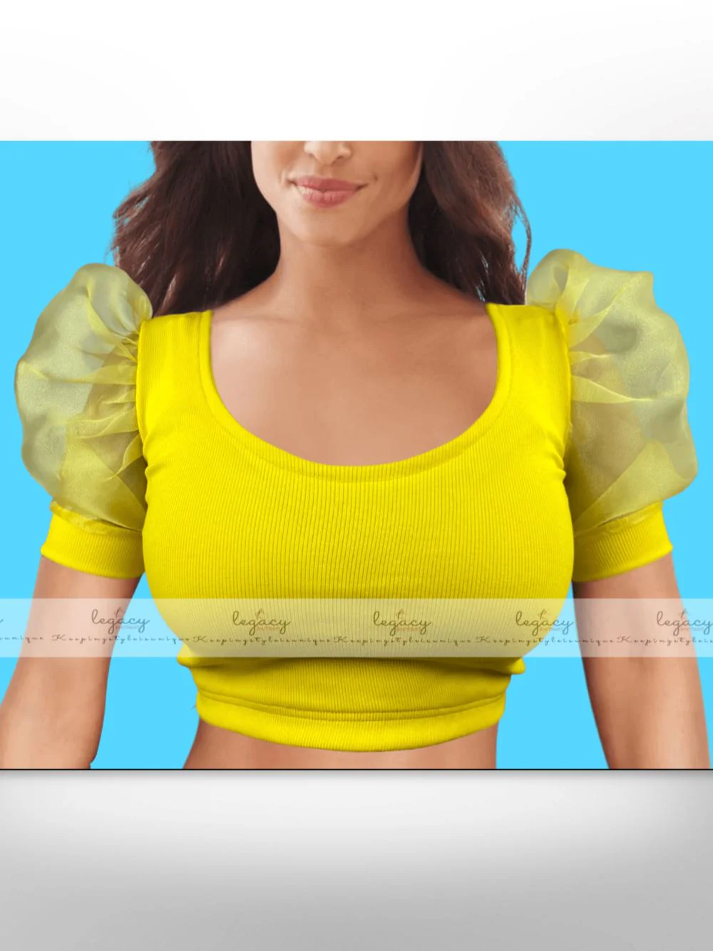 Tissue Sleeve Blouse For women - Tissue Sleeve Croptop: Buy Online at Best Prices in Bangladesh - Image 4