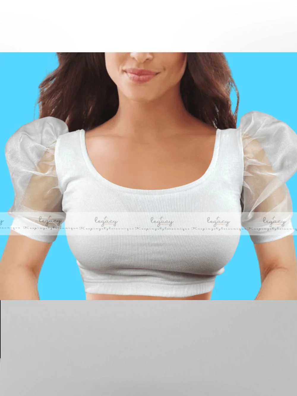 Tissue Sleeve Blouse For women - Tissue Sleeve Croptop: Buy Online at Best Prices in Bangladesh - Image 6