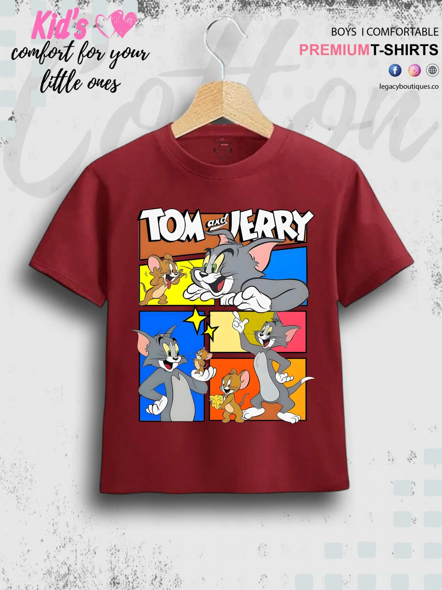 Tom And Jerry Printed 1 To 11 Year Kids Boys Casual T-Shirt In Cheapest Price Only In Dhaka - Image 6