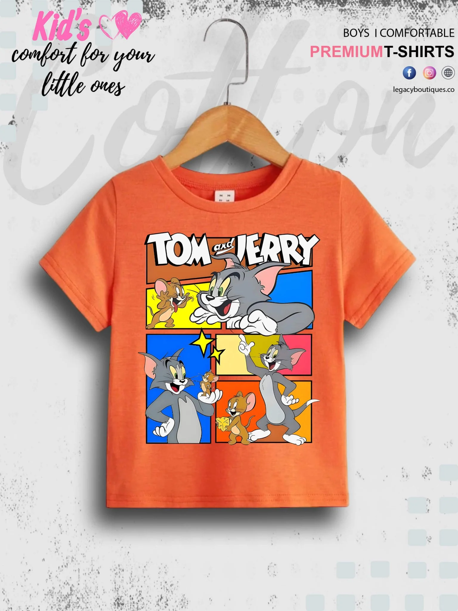 Tom And Jerry Printed 1 To 11 Year Kids Boys Casual T-Shirt In Cheapest Price Only In Dhaka - Image 8