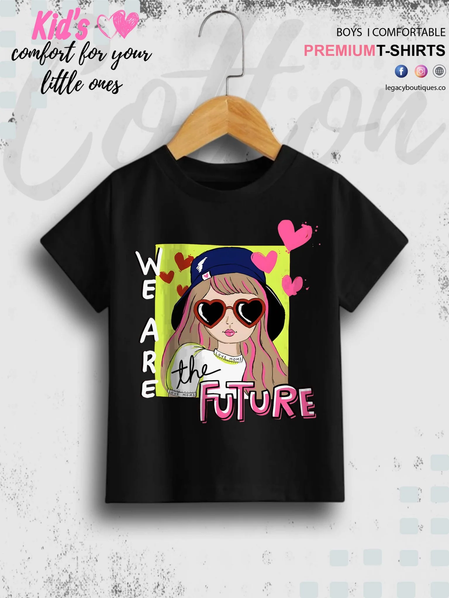 We Are The Future Printed High Quality T-Shirt For Baby Girls In Lowest Price Only In BD