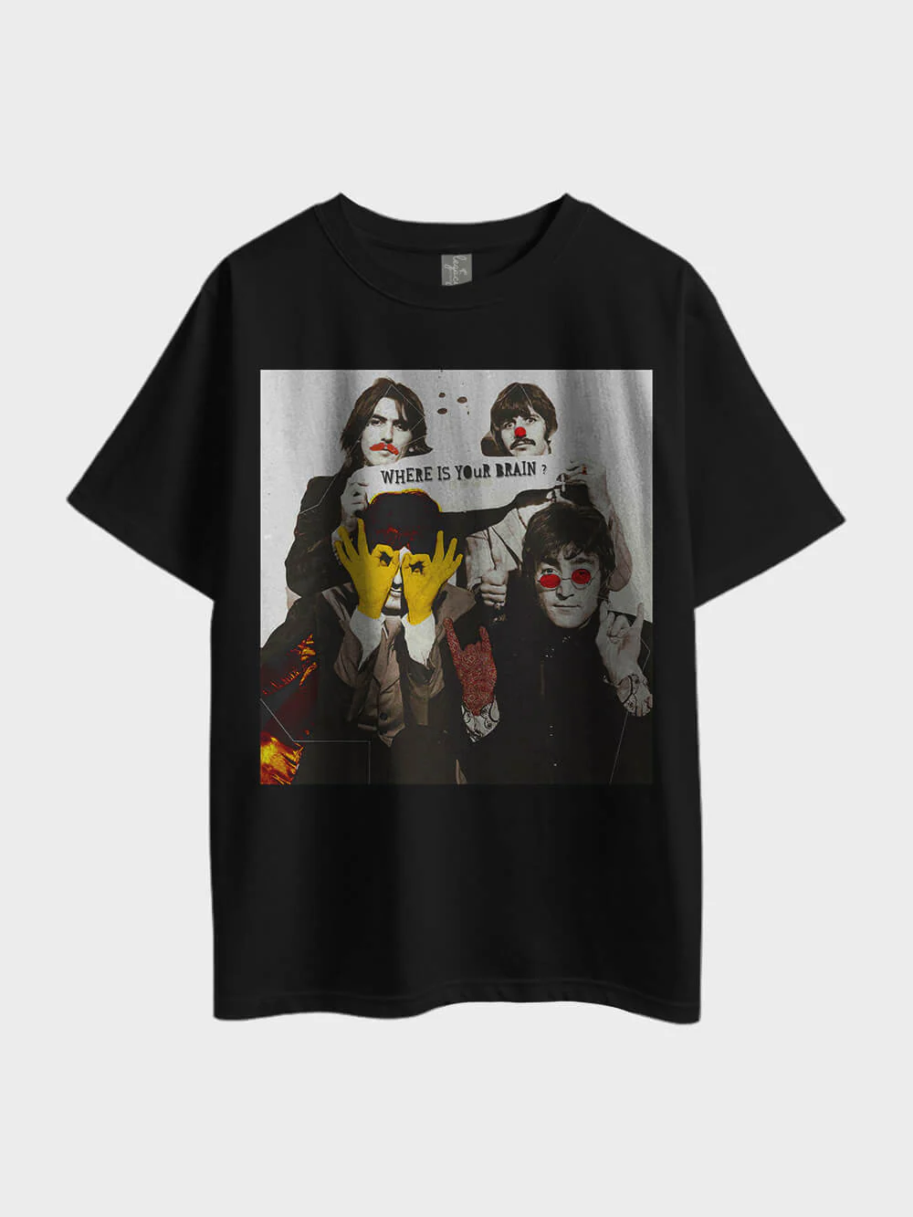 Where Is Your Brain Metal Oversized Men's Cheapest Tee Bangladesh