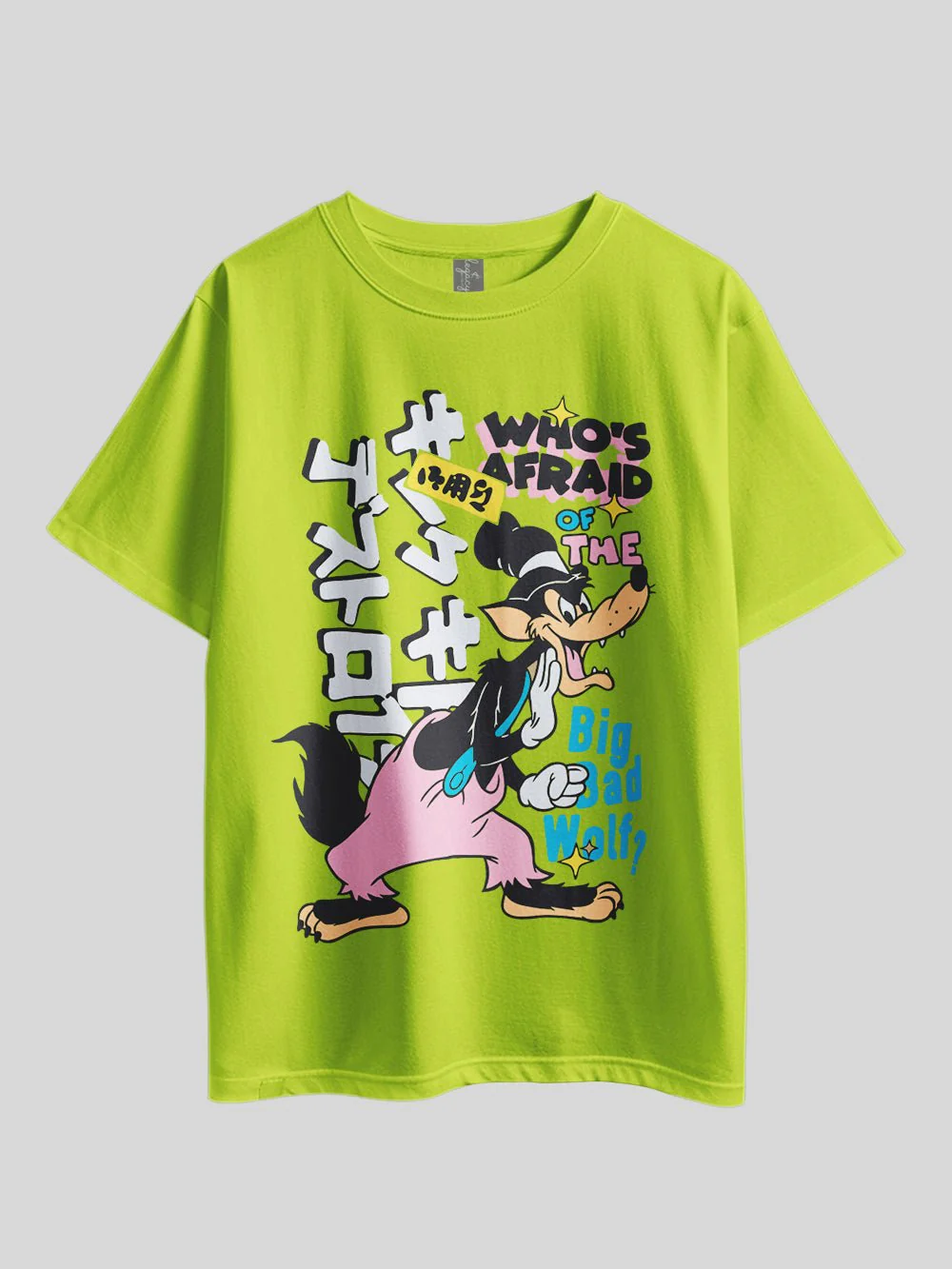 WHO'S AFRAID OF THE BIG BAD WOLF? Graphic Printed Drop Shoulder T-shirt Legacy Boutiques Dhaka - Image 3