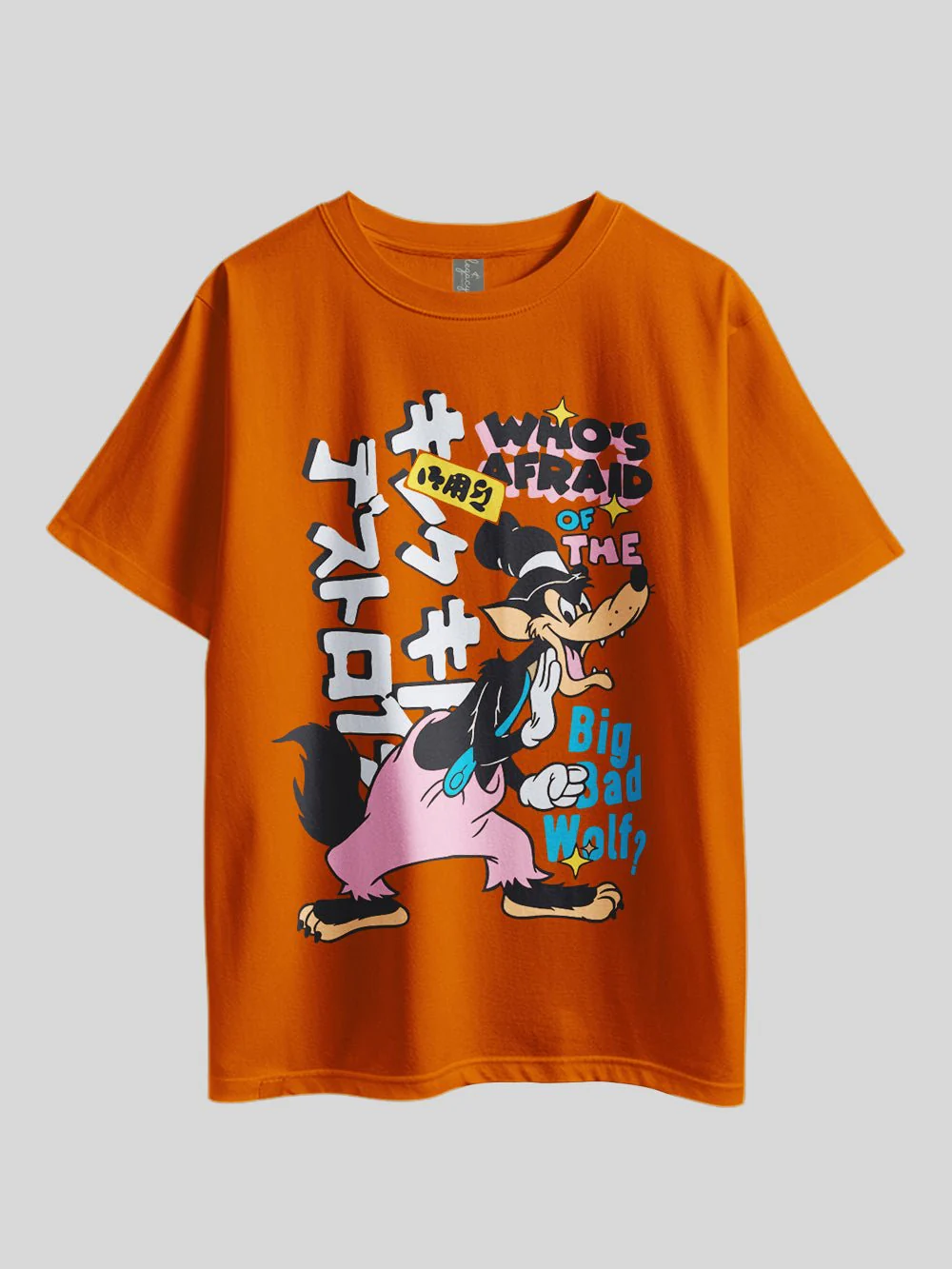 WHO'S AFRAID OF THE BIG BAD WOLF? Graphic Printed Drop Shoulder T-shirt Legacy Boutiques Dhaka - Image 4