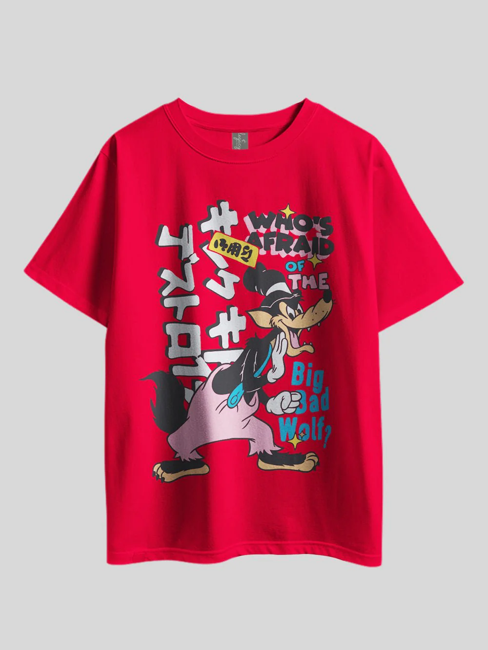WHO'S AFRAID OF THE BIG BAD WOLF? Graphic Printed Drop Shoulder T-shirt Legacy Boutiques Dhaka - Image 6