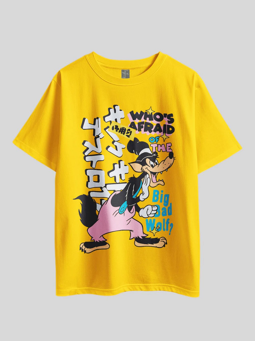 WHO'S AFRAID OF THE BIG BAD WOLF? Graphic Printed Drop Shoulder T-shirt Legacy Boutiques Dhaka - Image 8