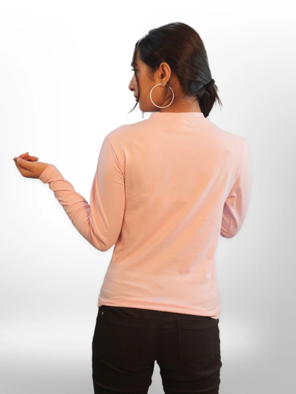 Women Front Cut Out Tops Full Sleeve - Image 6