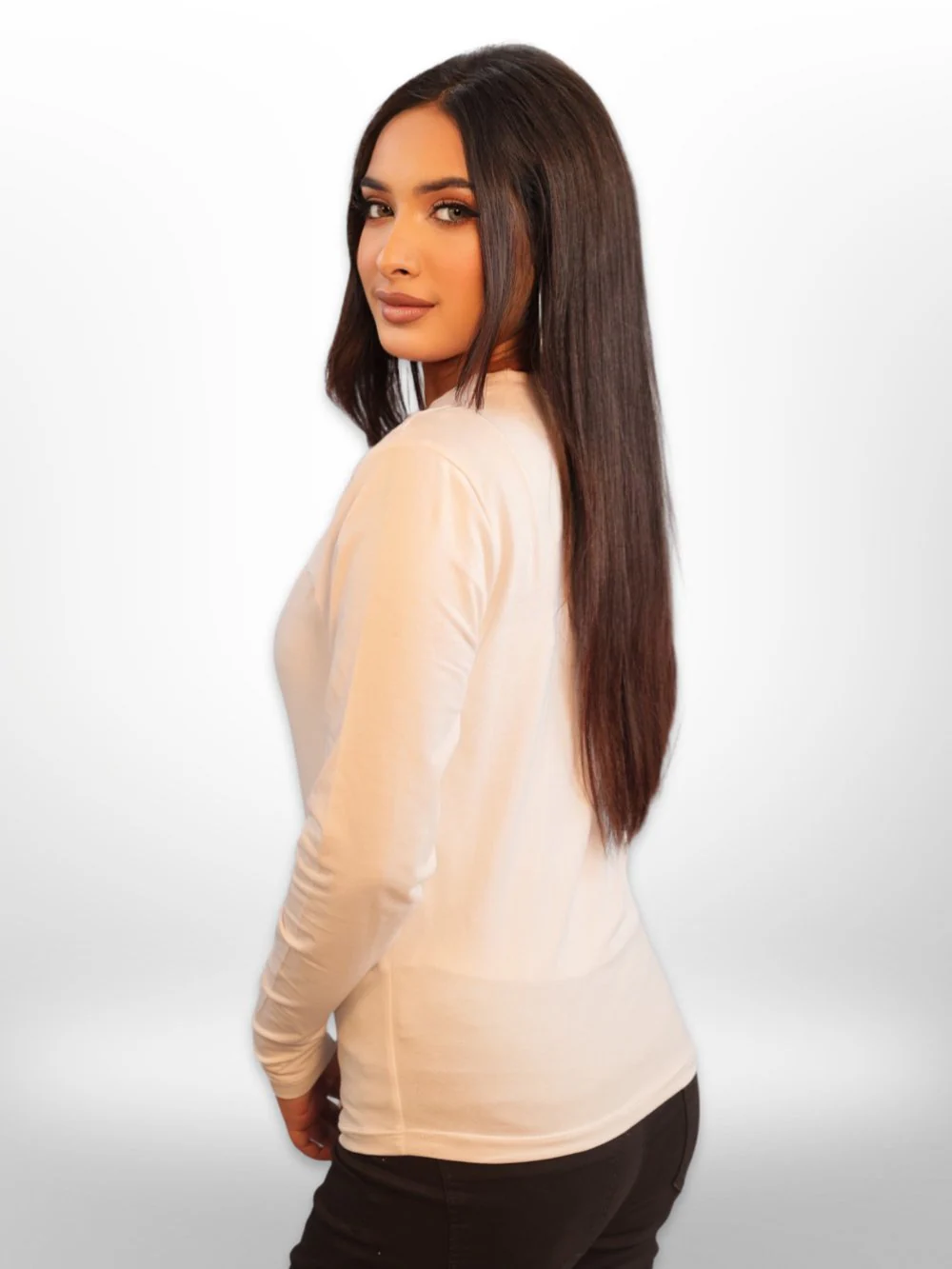 Women Front Cut Out Tops Full Sleeve - Image 7