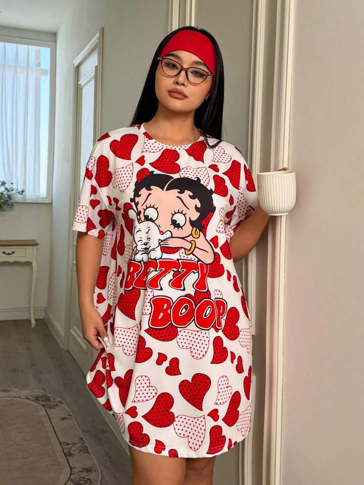 Women’s Graphic Oversized T-Shirt  Longline Tee