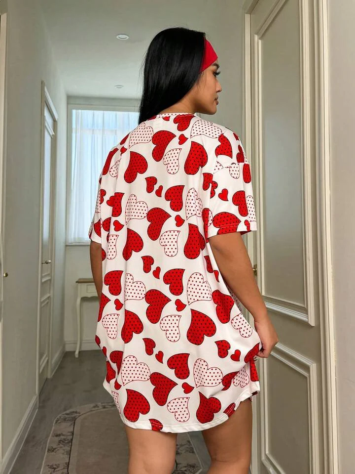 Women’s Graphic Oversized T-Shirt  Longline Tee - Image 2